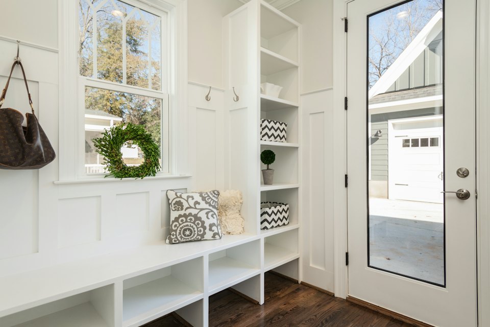 Entry and storage cabinetry in Revesby Heights